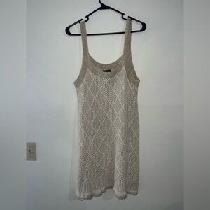 Venus crochet open knit tank shift dress size large